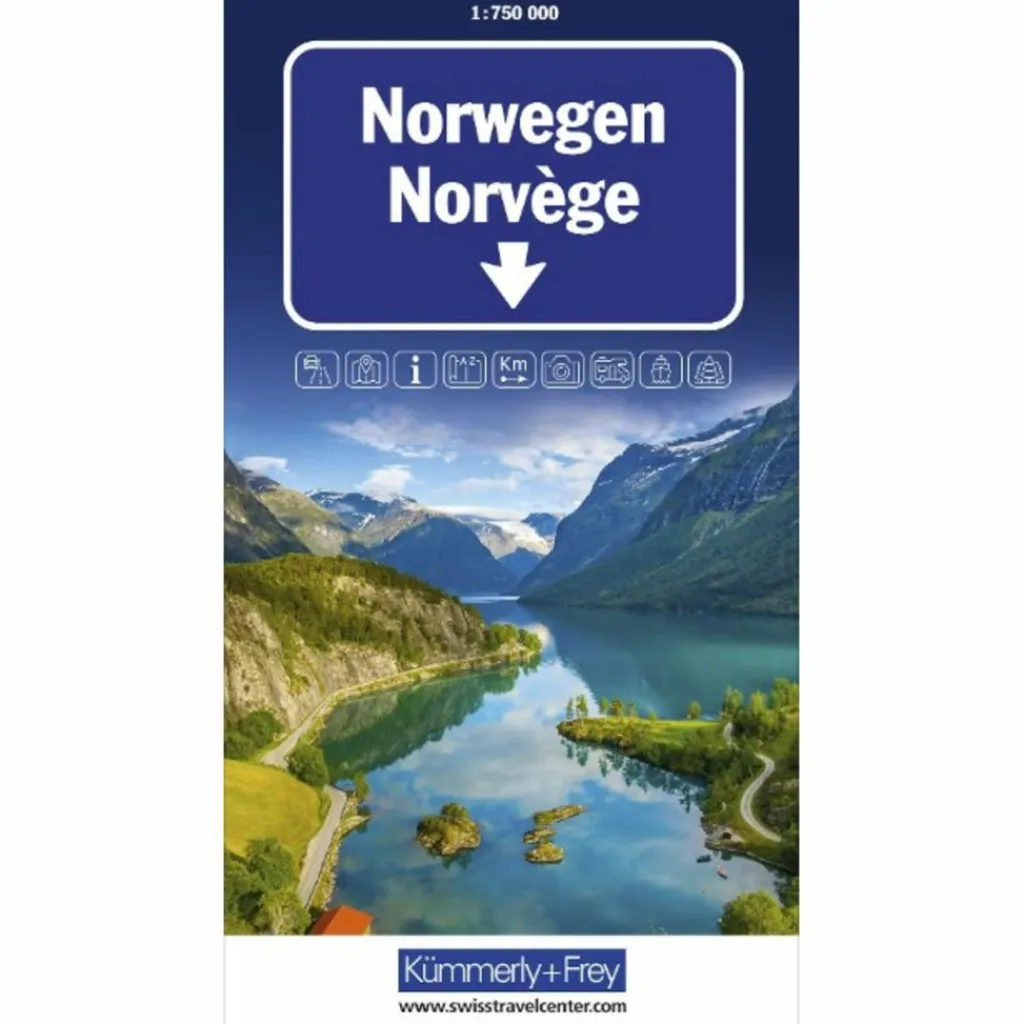 NORWEGEN STRASSENKARTE 1:750 000^ Straßenkarten|Straßenkarten