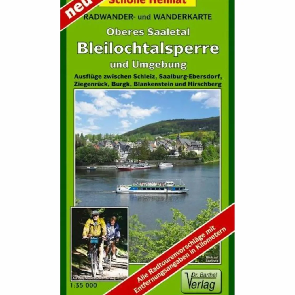 OBERES SAALETAL, BLEILOCHTALSPERRE UND UMGEBUNG - Wanderkarte^ Fahrradkarten|Wanderkarten Und Winterkarten