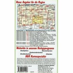 Fahrradkarten|Wanderkarten Und Winterkarten*OBERES SAALETAL, SAALFELD, HOHENWARTETAL - Wanderkarte