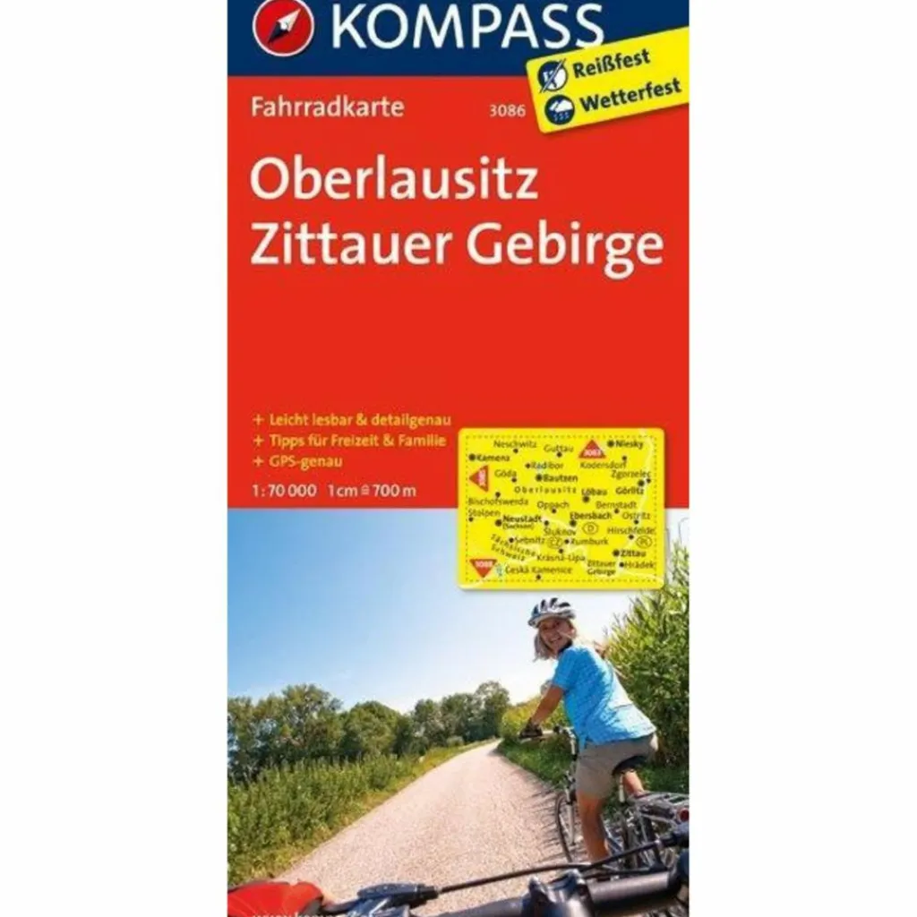 Fahrradkarten|Fahrradkarten*OBERLAUSITZ - ZITTAUER GEBIRGE 1 : 70 00 - Fahrradkarte