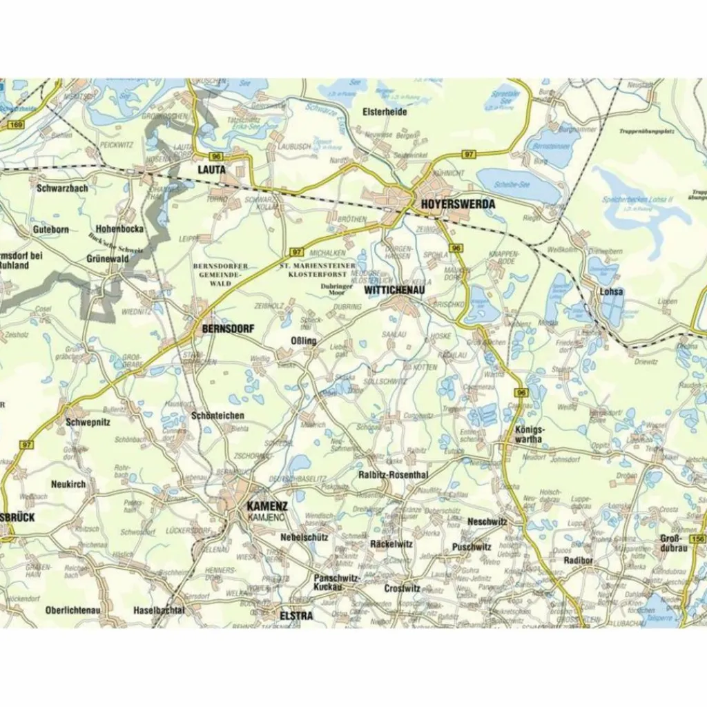 Wanderkarten Und Winterkarten|Wanderkarten Und Winterkarten*OBERLAUSITZER HEIDE- U. TEICHLAND. BL 22 - Wanderkarte