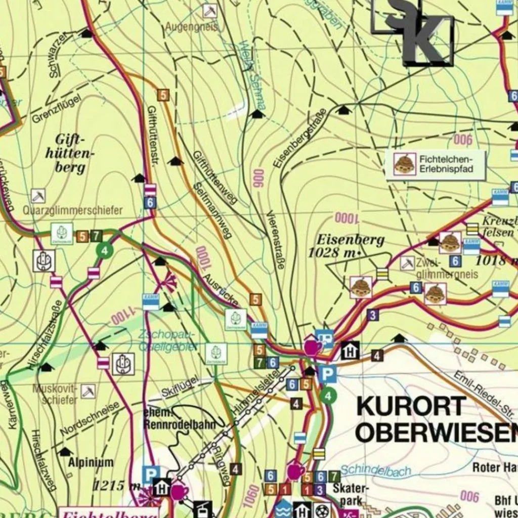 Wanderkarten Und Winterkarten|Wanderkarten Und Winterkarten*OBERWIESENTHAL UND UMGEBUNG - Wanderkarte