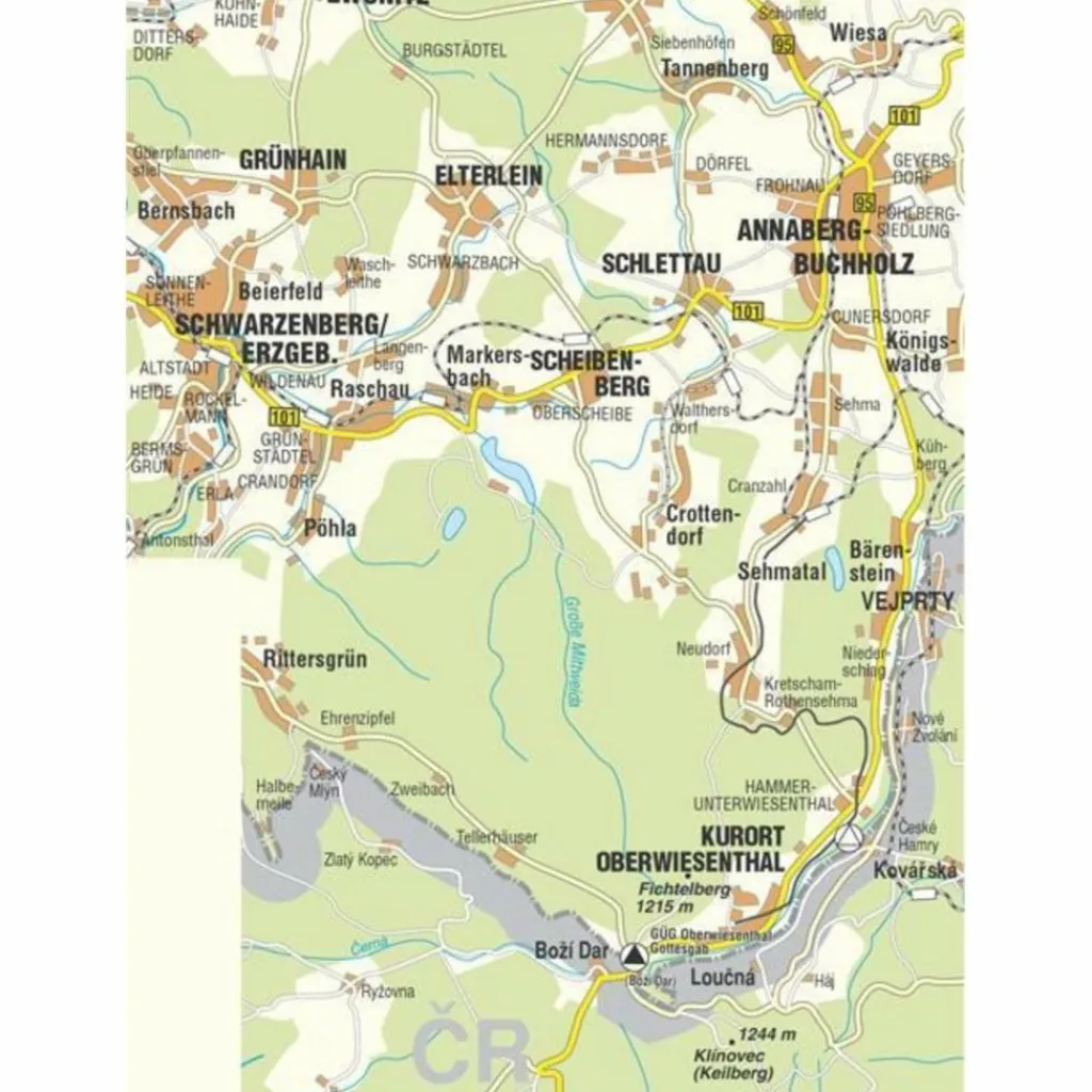 Wanderkarten Und Winterkarten|Wanderkarten Und Winterkarten*OBERWIESENTHAL UND UMGEBUNG - Wanderkarte