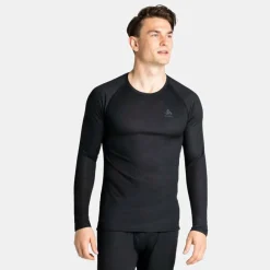 Herren Odlo Funktionsunterwäsche*ACTIVE F-DRY LIGHT BL TOP CREW NECK L/S Herren - Funktionsunterwäsche