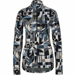 Damen Odlo Funktionsunterwäsche*MERINO HERITAGE BL TOP TURTLE NECK L/S HALF ZIP Damen - Funktionsunterwäsche