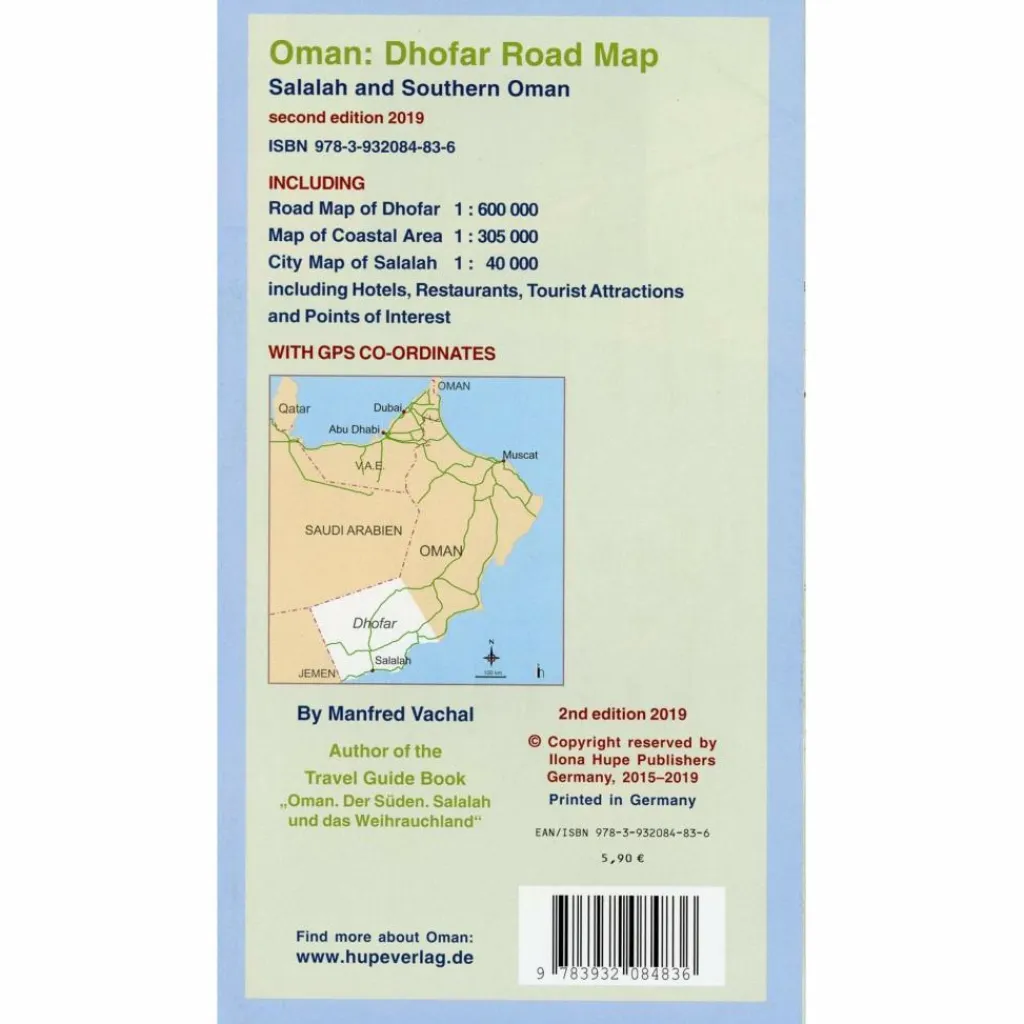 Straßenkarten|Straßenkarten*OMAN: DHOFAR ROAD MAP - Straßenkarte