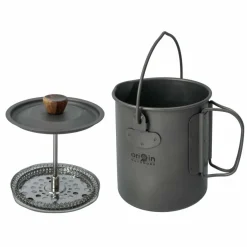 Origin Outdoors FRENCH PRESS 3 IN 1 TITAN - Kaffeepresse^ Kaffee Equipment|Campingtöpfe Und Campinggeschirr