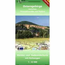 Wanderkarten Und Winterkarten|Wanderkarten Und Winterkarten*OSTERZGEBIRGE - Wanderkarte