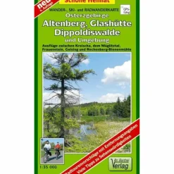 Fahrradkarten|Wanderkarten Und Winterkarten*OSTERZGEBIRGE. ALTENBERG UND UMGEBUNG - Wanderkarte