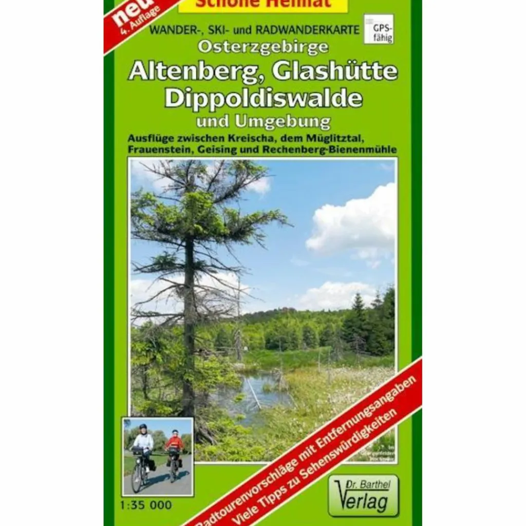 Fahrradkarten|Wanderkarten Und Winterkarten*OSTERZGEBIRGE. ALTENBERG UND UMGEBUNG - Wanderkarte