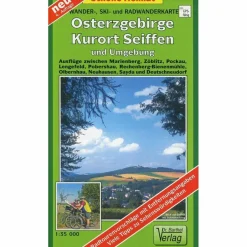 OSTERZGEBIRGE. KURORT SEIFFEN UND UMGEBU - Wanderkarte^ Fahrradkarten|Wanderkarten Und Winterkarten