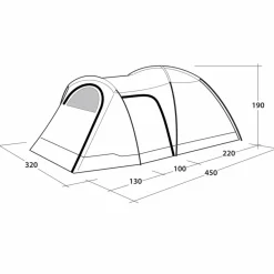 Outwell 3-Jahreszeiten-Zelte|Familienzelte*CLOUD 5 PLUS - Familienzelt