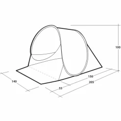 Outwell Strandmuscheln*EASTBOURNE BEACH SHELTER - Strandmuschel
