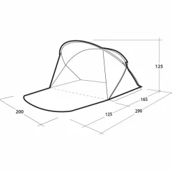 Outwell WHITBY BEACH SHELTER - Strandmuschel^ Strandmuscheln