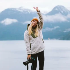 Passenger Clothing BEAUMONT RECYCLED SHERPA HOODED FLEECE 2.0 Damen - Fleecepullover^Damen Pullover Und Fleecepullover