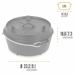 Petromax Campingtöpfe Und Campinggeschirr*FEUERTOPF FT4.5 - Kochtopf