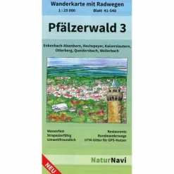 Wanderkarten Und Winterkarten|Wanderkarten Und Winterkarten*PFÄLZERWALD 3. BLATT 41-548, 1 : 25 000 - Wanderkarte