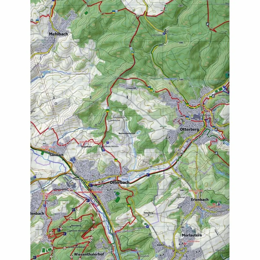 Wanderkarten Und Winterkarten|Wanderkarten Und Winterkarten*PFÄLZERWALD 3. BLATT 41-548, 1 : 25 000 - Wanderkarte