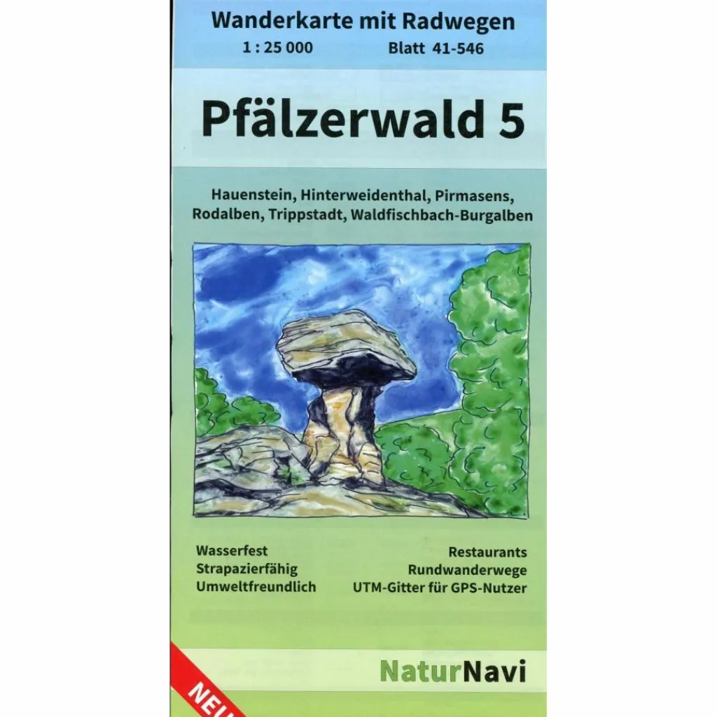 PFÄLZERWALD 5. BLATT 41-546, 1 : 25 000 - Wanderkarte^ Wanderkarten Und Winterkarten|Wanderkarten Und Winterkarten