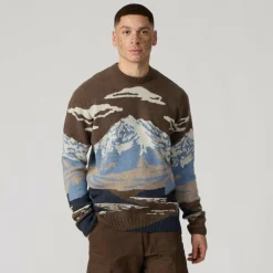 Picture Organic Clothing GIBOW KNIT SWEATER Herren - Wollpullover^Herren Pullover Und Fleecepullover