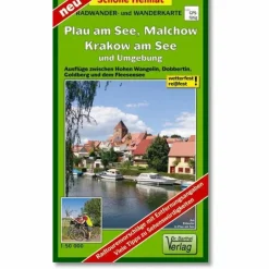 Fahrradkarten|Wanderkarten Und Winterkarten*PLAU AM SEE, MALCHOW, KRAKOW AM SEE UND - Wanderkarte