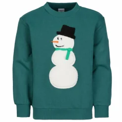 POLARN O. PYRET BOIL - SNOWMAN SWEATERS APPLICATION Kinder - Sweatshirt^Kinder Kinder Fleecejacken Und Kinderpullover
