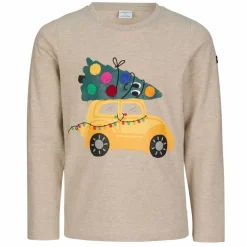 POLARN O. PYRET HIDE TOPS L/S APPLICATION Kinder - Langarmshirt^Kinder Kinder T-Shirts