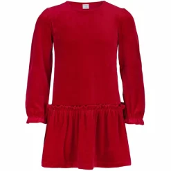 POLARN O. PYRET PENNY VELOUR DRESS SOLID Kinder - Kleid^Kinder Kinderkleider Und Kinderröcke