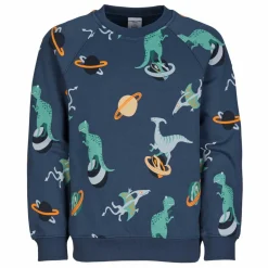 POLARN O. PYRET RUN - DINOSAURS SWEATERS AOP Kinder - Sweatshirt^Kinder Kinder Fleecejacken Und Kinderpullover