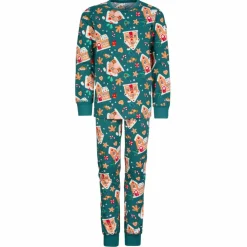 POLARN O. PYRET SLEEP - GINGERHOUSE PYJAMAS SET AOP Kinder - Funktionsunterwäsche^Kinder Kinder Funktionsunterwäsche