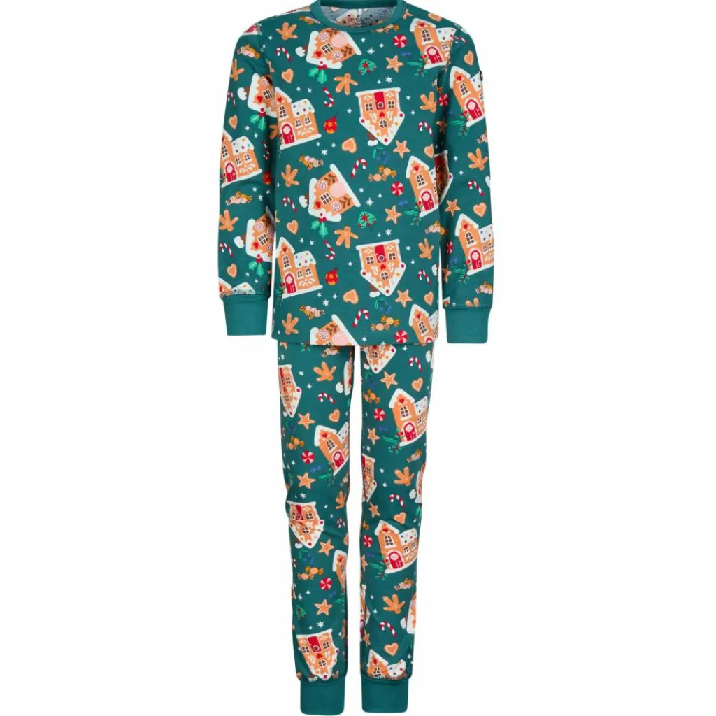 POLARN O. PYRET SLEEP - GINGERHOUSE PYJAMAS SET AOP Kinder - Funktionsunterwäsche^Kinder Kinder Funktionsunterwäsche