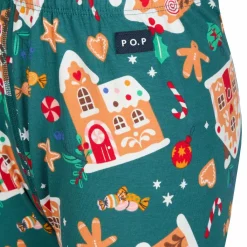 POLARN O. PYRET SLEEP - GINGERHOUSE PYJAMAS SET AOP Kinder - Funktionsunterwäsche^Kinder Kinder Funktionsunterwäsche