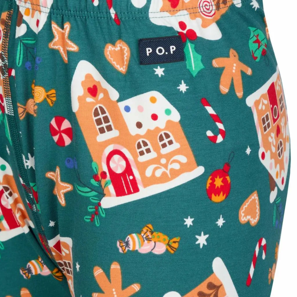 POLARN O. PYRET SLEEP - GINGERHOUSE PYJAMAS SET AOP Kinder - Funktionsunterwäsche^Kinder Kinder Funktionsunterwäsche