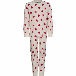 Kinder POLARN O. PYRET Kinder Funktionsunterwäsche*SLEEP - HEARTBEAT PYJAMAS SET AOP Kinder - Funktionsunterwäsche