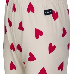 Kinder POLARN O. PYRET Kinder Funktionsunterwäsche*SLEEP - HEARTBEAT PYJAMAS SET AOP Kinder - Funktionsunterwäsche