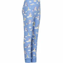 Kinder POLARN O. PYRET Kinder Funktionsunterwäsche*SLEEP - UNICORN NIGHT PYJAMAS SET AOP Kinder