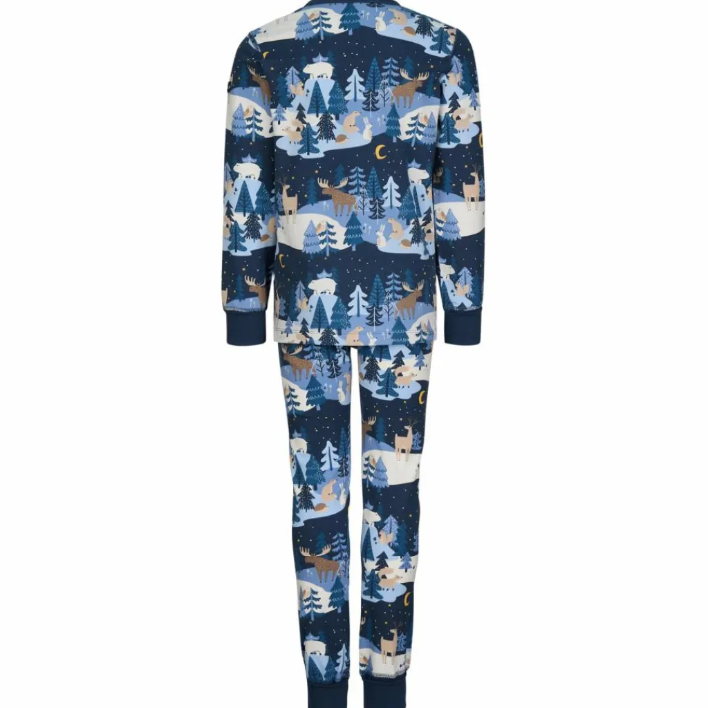 POLARN O. PYRET SLEEP - WINTERLAND PYJAMAS SET AOP Kinder - Funktionsunterwäsche^Kinder Kinder Funktionsunterwäsche