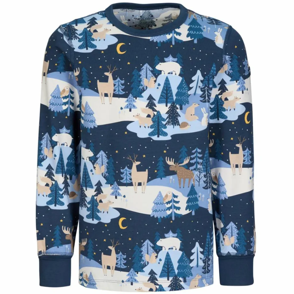 POLARN O. PYRET SLEEP - WINTERLAND PYJAMAS SET AOP Kinder - Funktionsunterwäsche^Kinder Kinder Funktionsunterwäsche