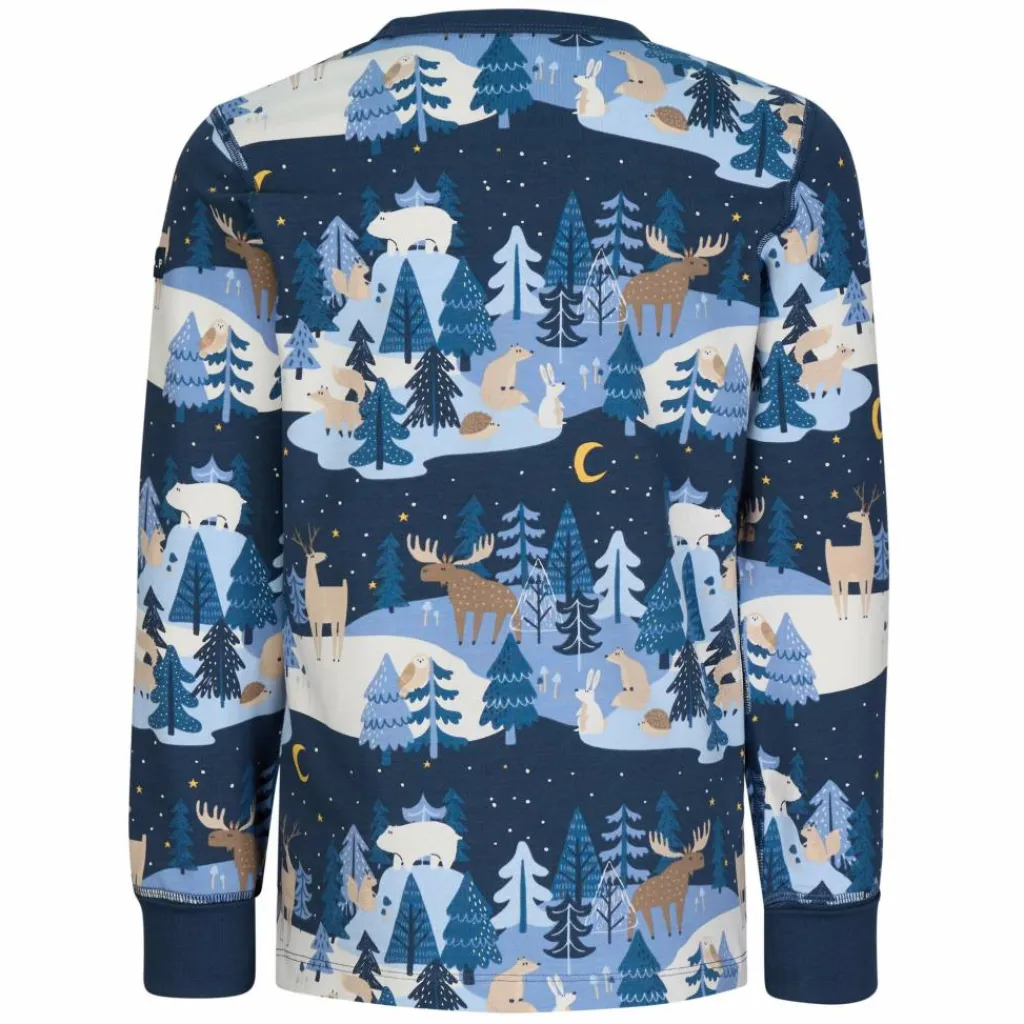 POLARN O. PYRET SLEEP - WINTERLAND PYJAMAS SET AOP Kinder - Funktionsunterwäsche^Kinder Kinder Funktionsunterwäsche