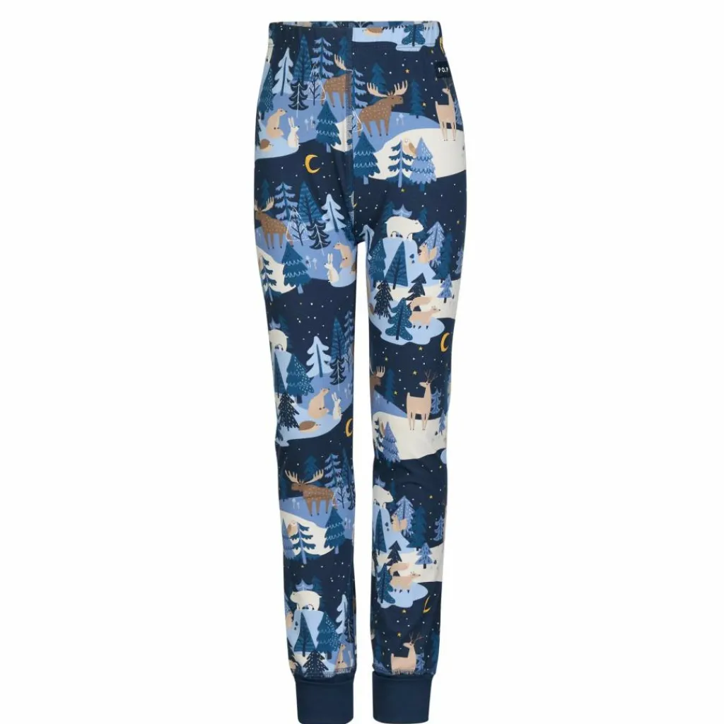 POLARN O. PYRET SLEEP - WINTERLAND PYJAMAS SET AOP Kinder - Funktionsunterwäsche^Kinder Kinder Funktionsunterwäsche