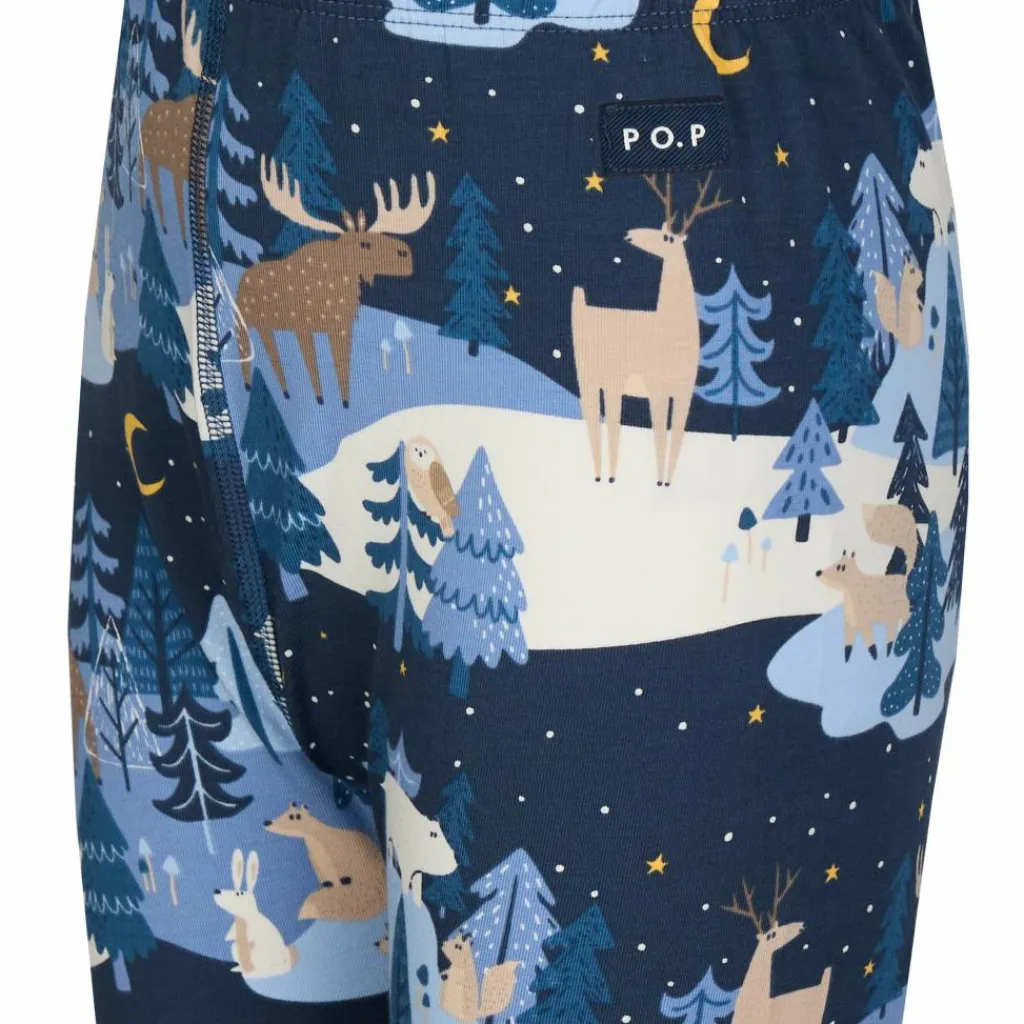 POLARN O. PYRET SLEEP - WINTERLAND PYJAMAS SET AOP Kinder - Funktionsunterwäsche^Kinder Kinder Funktionsunterwäsche