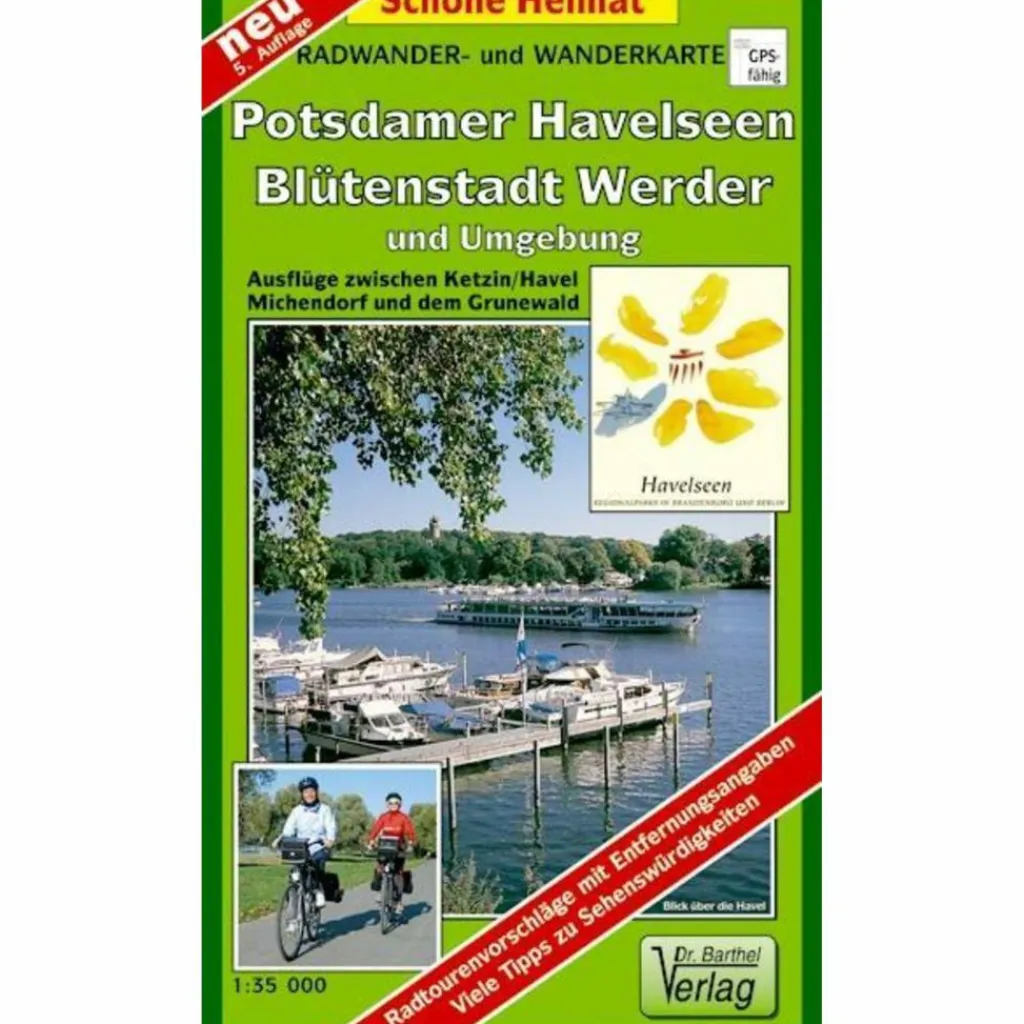 POTSDAMER HAVELSEEN, BLÜTENSTADT WERDER - Wanderkarte^ Fahrradkarten|Wanderkarten Und Winterkarten