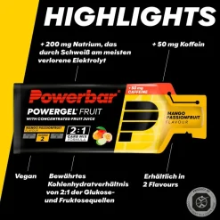 PowerBar PB POWERGEL FRUIT MANGO PASSIONFR (41GX24) PACKAGE - Energiedrink^ Verpflegung