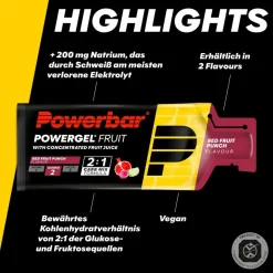 PowerBar PB POWERGEL FRUIT (41GX24) PACKAGE - Energiedrink^ Verpflegung