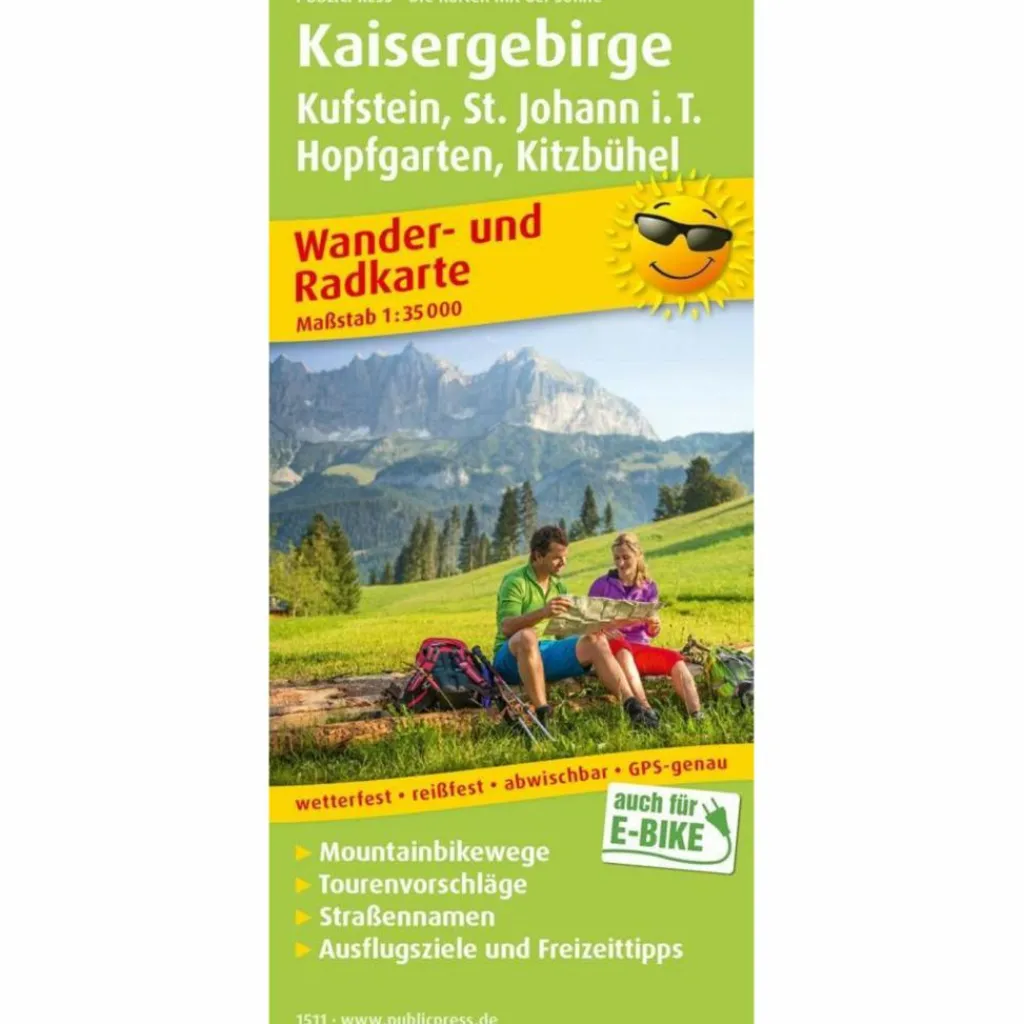 PUBLICPRESS KAISERGEBIRGE 1:35.000 - Wanderkarte^ Fahrradkarten|Wanderkarten Und Winterkarten