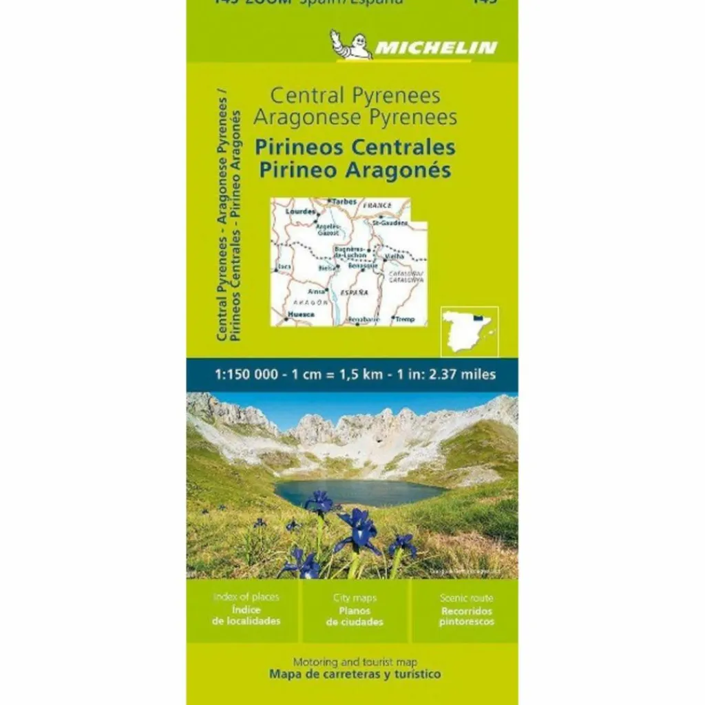 Straßenkarten|Straßenkarten*PYRENEES CENTRAL - ZOOM MAP 145 - Straßenkarte