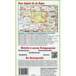 Fahrradkarten|Wanderkarten Und Winterkarten*QUERFURT, HELDRUNGEN,  BAD BIBRA UND UMG - Wanderkarte