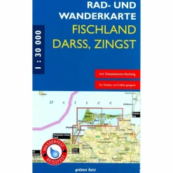 RAD- UND WANDERKARTE FISCHLAND, DARß, ZINGST - Fahrradkarte^ Fahrradkarten|Wanderkarten Und Winterkarten