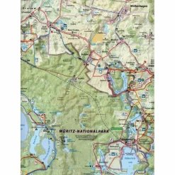 RAD- UND WANDERKARTE MÜRITZ-NATIONALPARK - Wanderkarte^ Fahrradkarten|Wanderkarten Und Winterkarten
