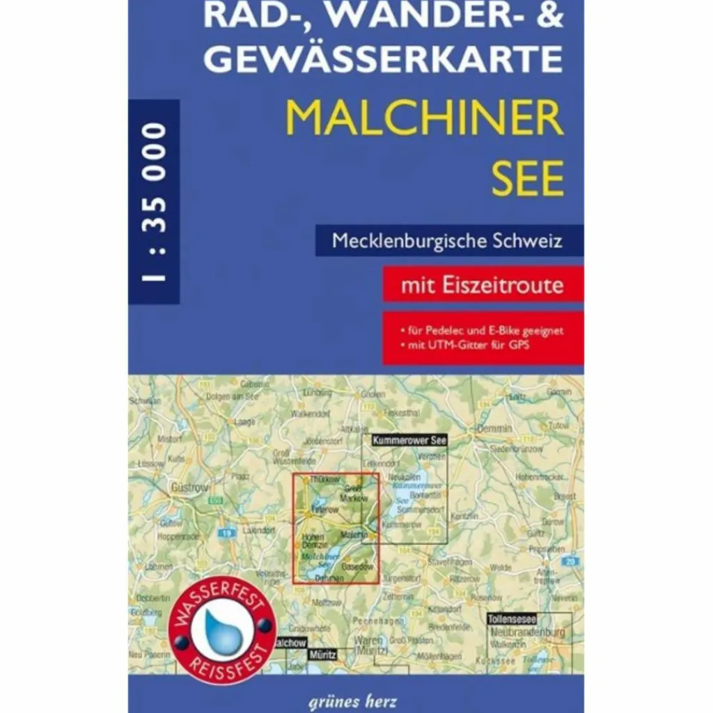 RAD-, WANDER- UND GEWÄSSERKARTE MALCHINER SEE^ Fahrradkarten|Gewässerkarten